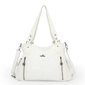PU Top-Handle Hobo Tote Bag J627