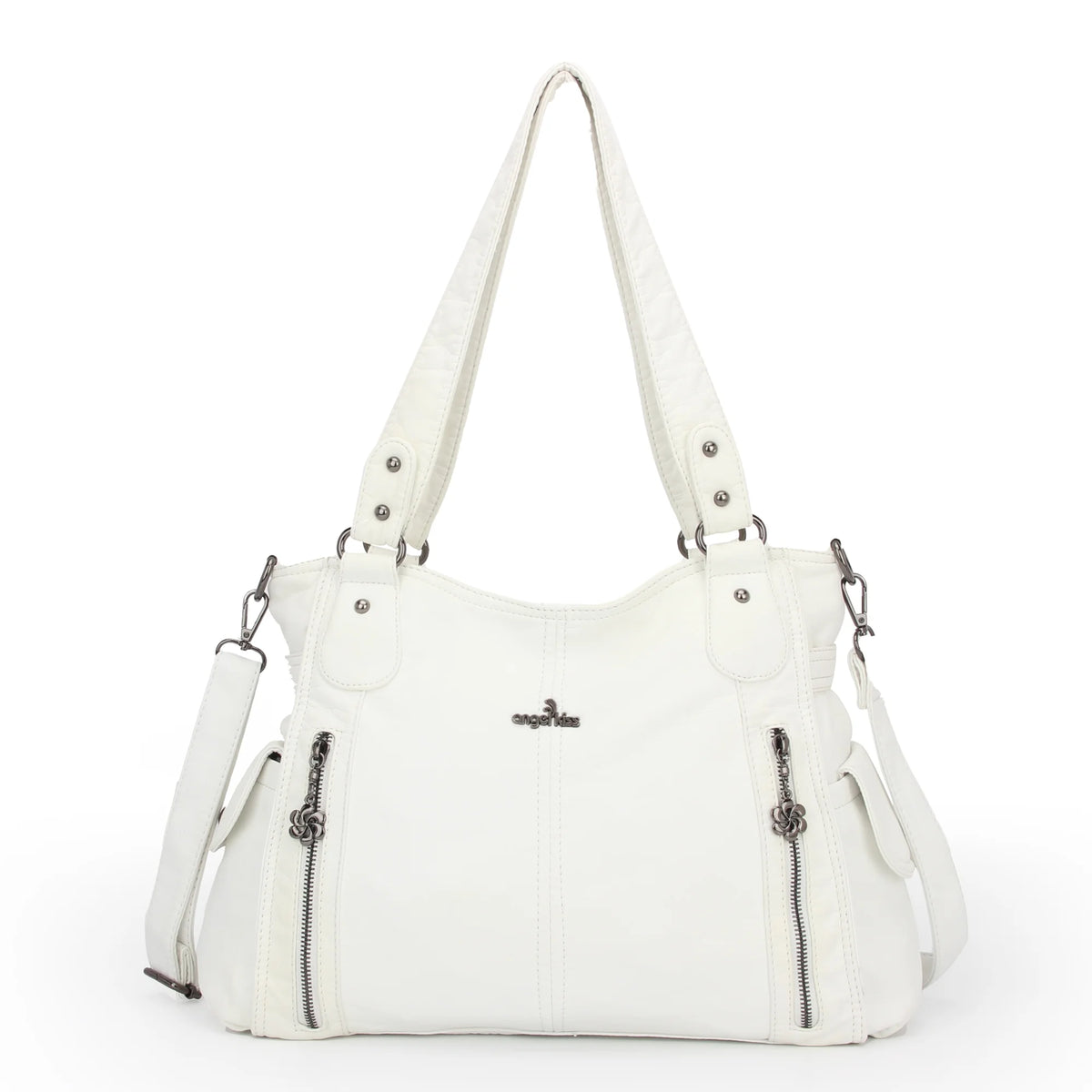 PU Top-Handle Hobo Tote Bag J627