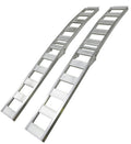 Folding Arched Aluminum Ramp 12" x 90" 750lb 2 Pack V399117