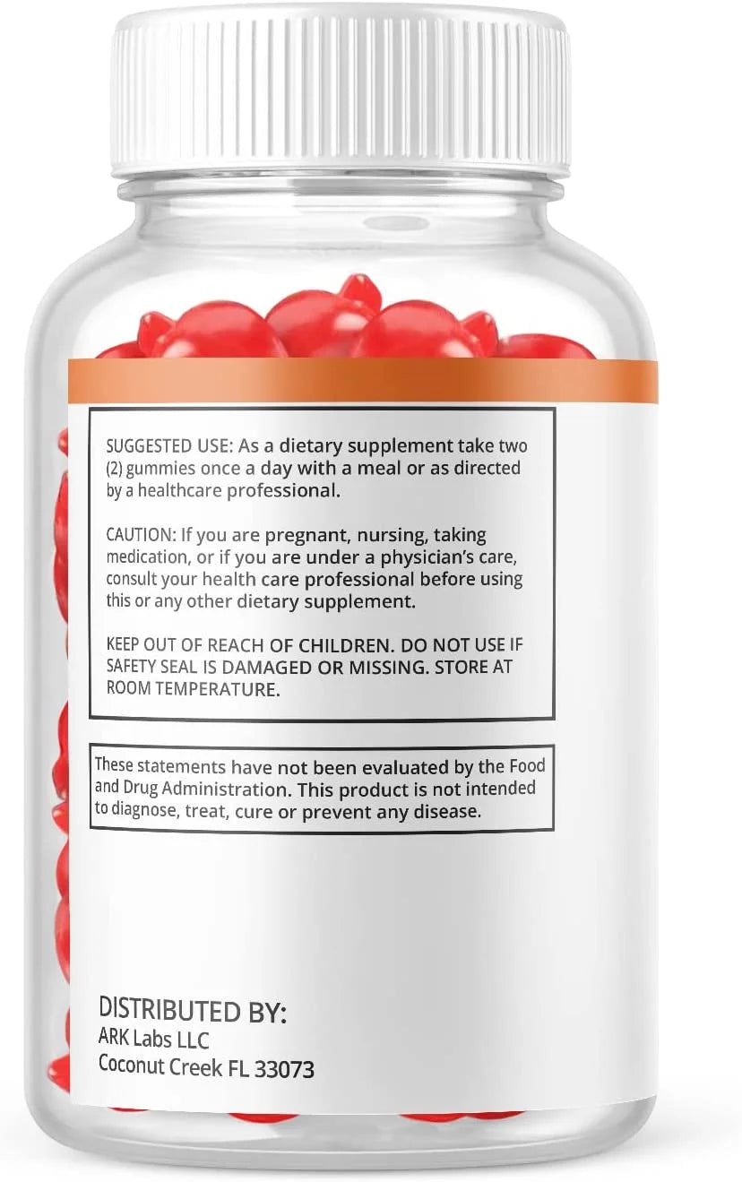 60 Gummies Keto ACV Dietary Supplement Y428