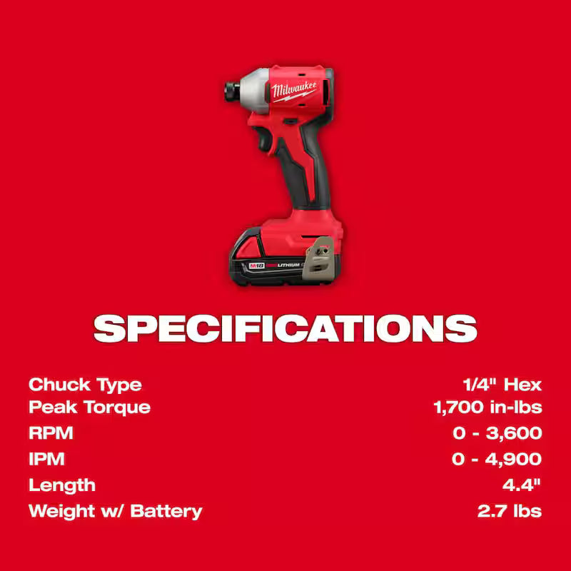 18V Lithium-Ion Brushless Cordless Compact Drill/Impact Combo Kit 2-Tool E989820