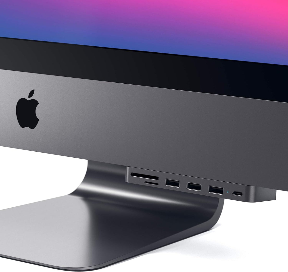 USB-C Clamp Hub with USB-C Data Port, USB-A 3.0 Data, Micro/SD Card Reader P5373