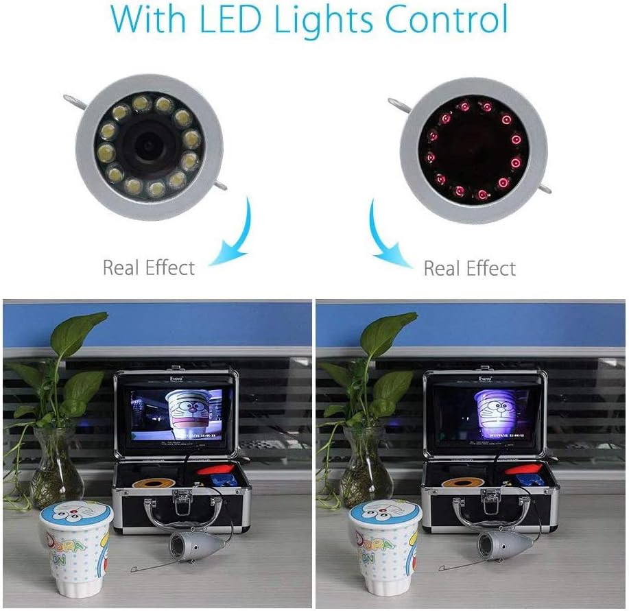 7 inch LCD Monitor 1000TVL Camera 12pcs IR LED DVR Fishing Camera N71938