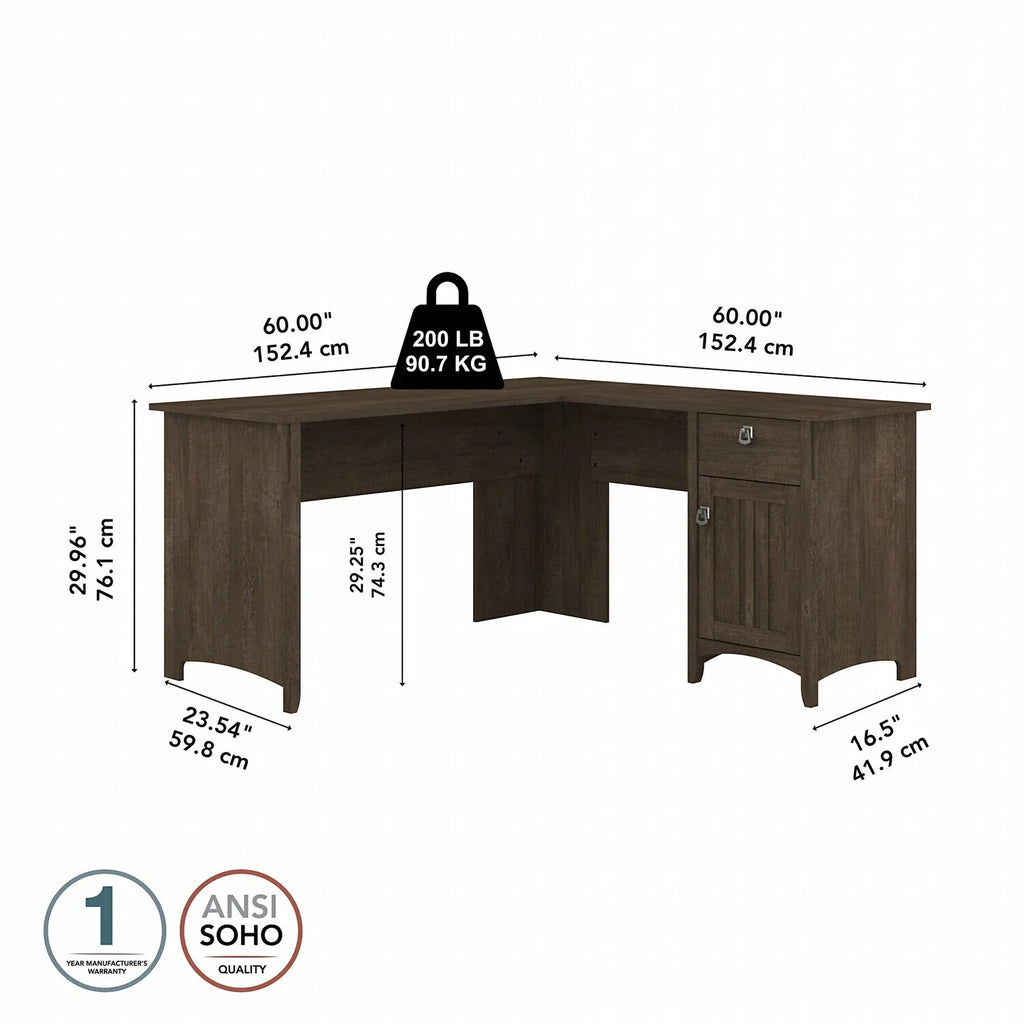 L Shaped Desk With Storage J804063