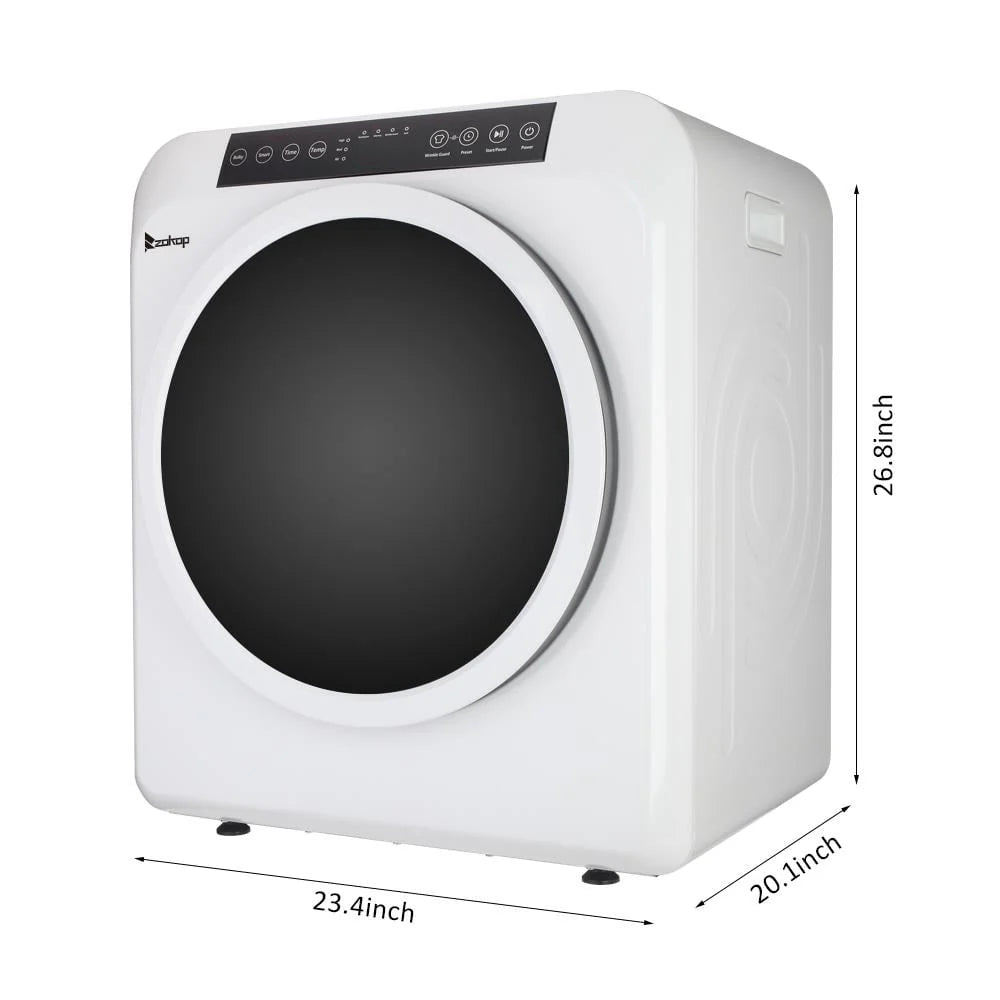 White Stainless Electric Dryer A406246
