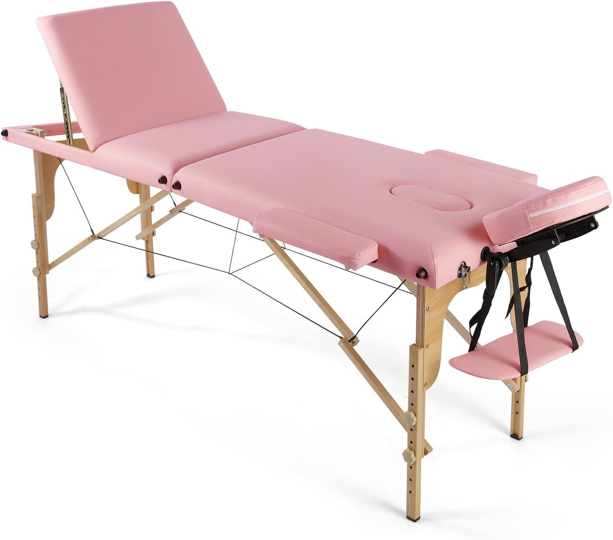 Black Adjustable Massage Table with Carrying Bag C6730