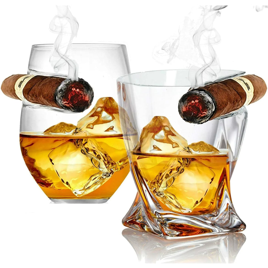 Double Old Fashioned Whiskey Glasses Set of 2 Q615