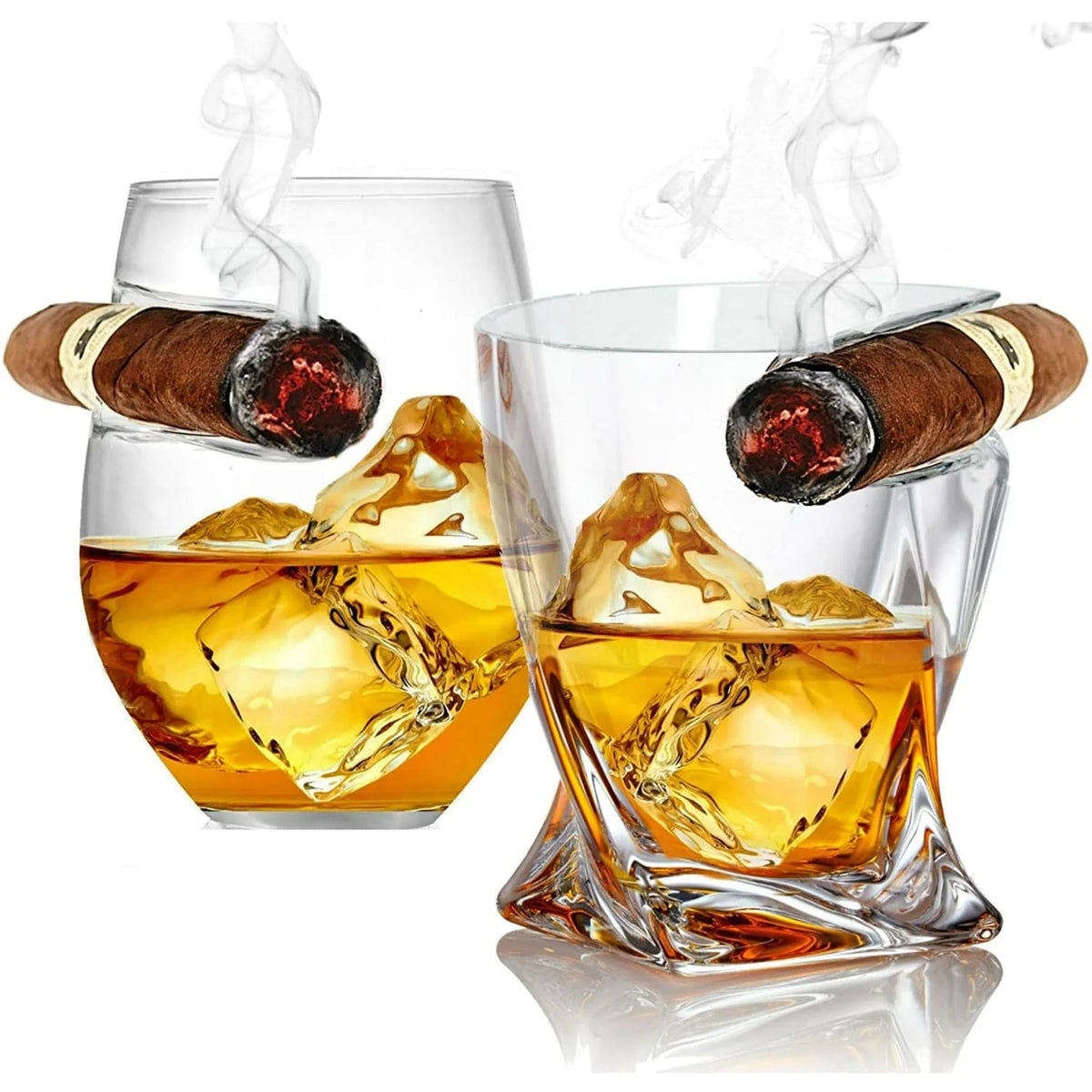 Double Old Fashioned Whiskey Glasses Set of 2 Q615