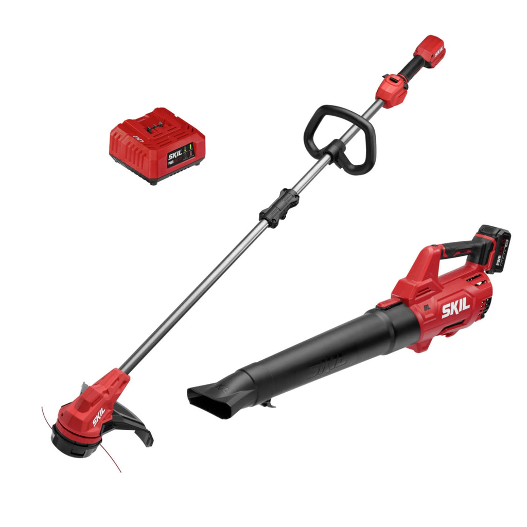 20V Brushless String Trimmer & Leaf Blower Combo Kit A527