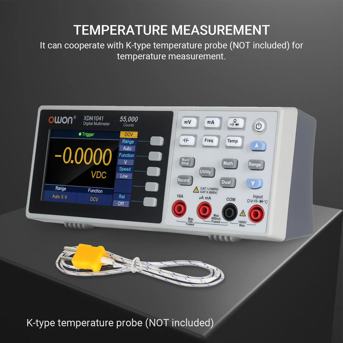 55,000 Counts Digital Multimeter with 3.7-inch TFT LCD Screen Q815345