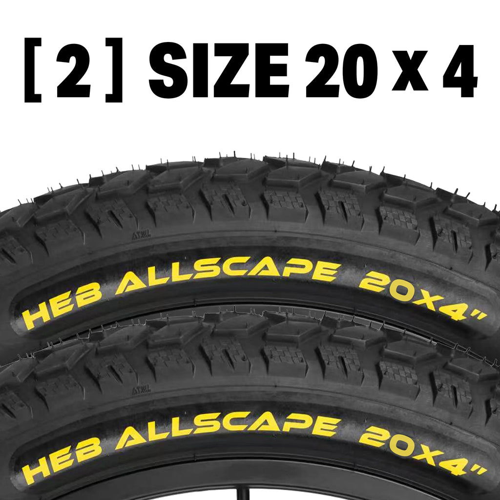 20x4 Fat Tires and Tubes 2 Pack U9547