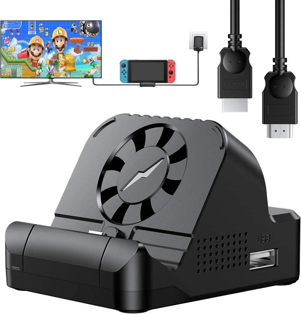 4K HDMI Portable Docking Station with Cooling Fan and USB 3.0 Port R9230