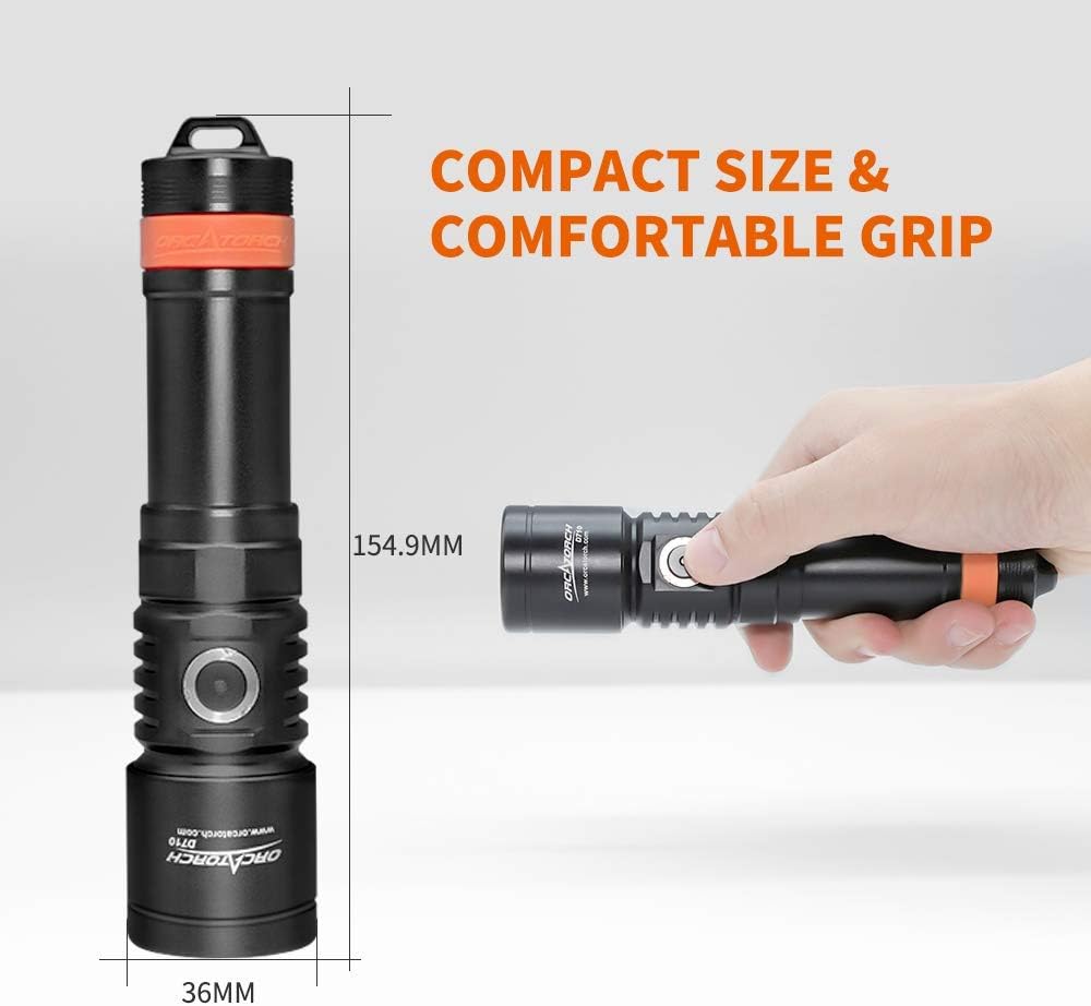 3000 Lumen IP68 Waterproof Underwater Flashlight I581