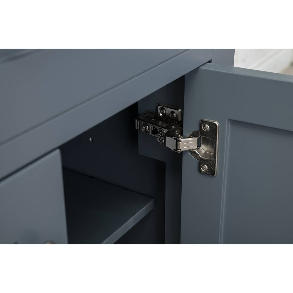 24 in. Single Gray Bathroom Vanity with Carrera Marble Top C591