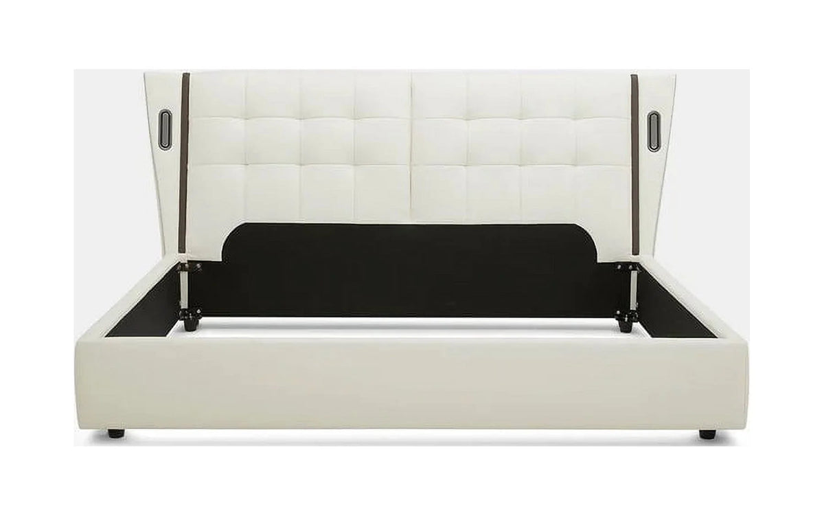 King Size Bonded Leather Bed O8805