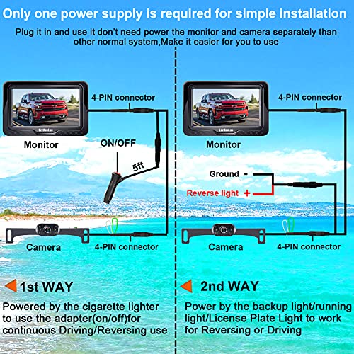 HD 1080P Waterproof Rear View Camera with Monitor V175