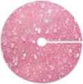 Glitter Blush Pink 47.2" Suede Christmas Tree Skirt V43824
