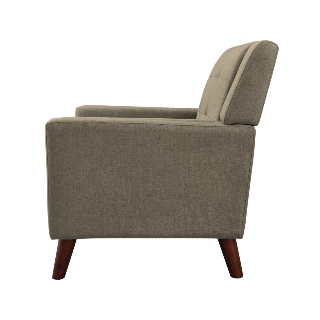 Mocha Tufted Fabric Arm Chair G50577