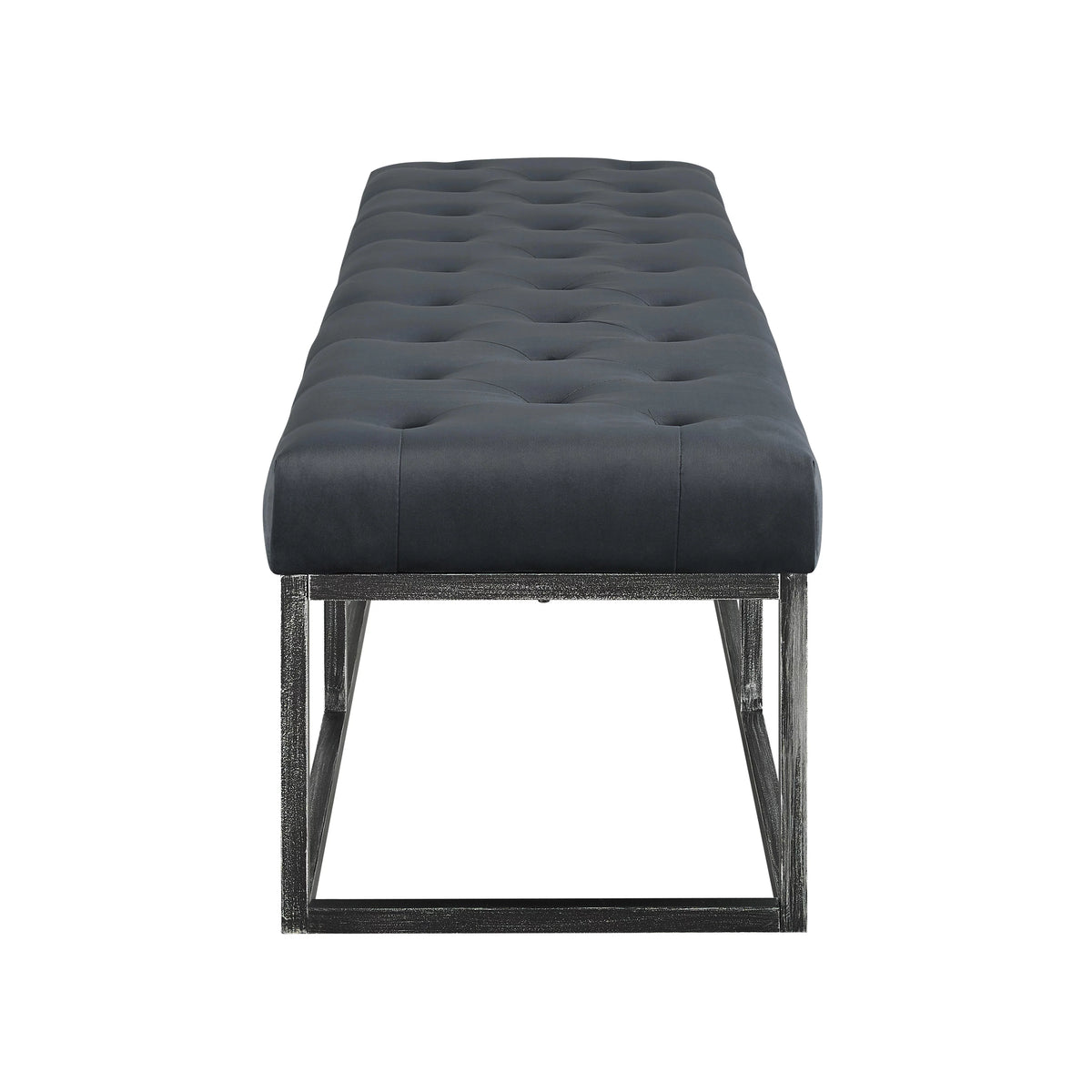 Tufted Bench with Iron Legs Y82969