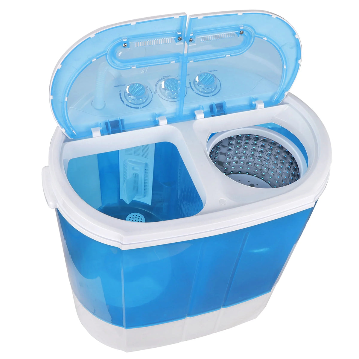 Portable Compact Washer 10lbs Blue White O172235
