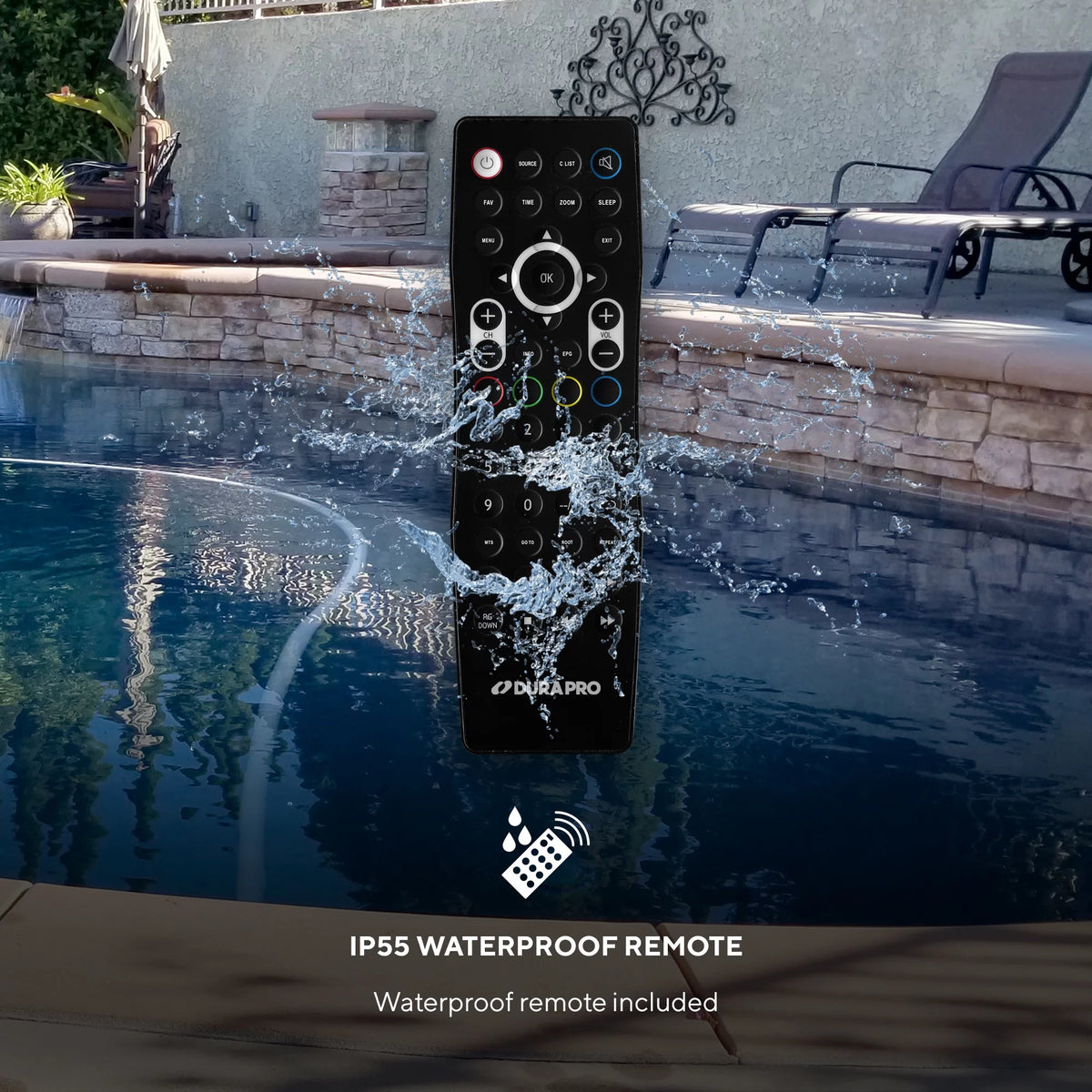 43 Outdoor Partial Shade 4K UHD LED TV with Waterproof Remote F42667