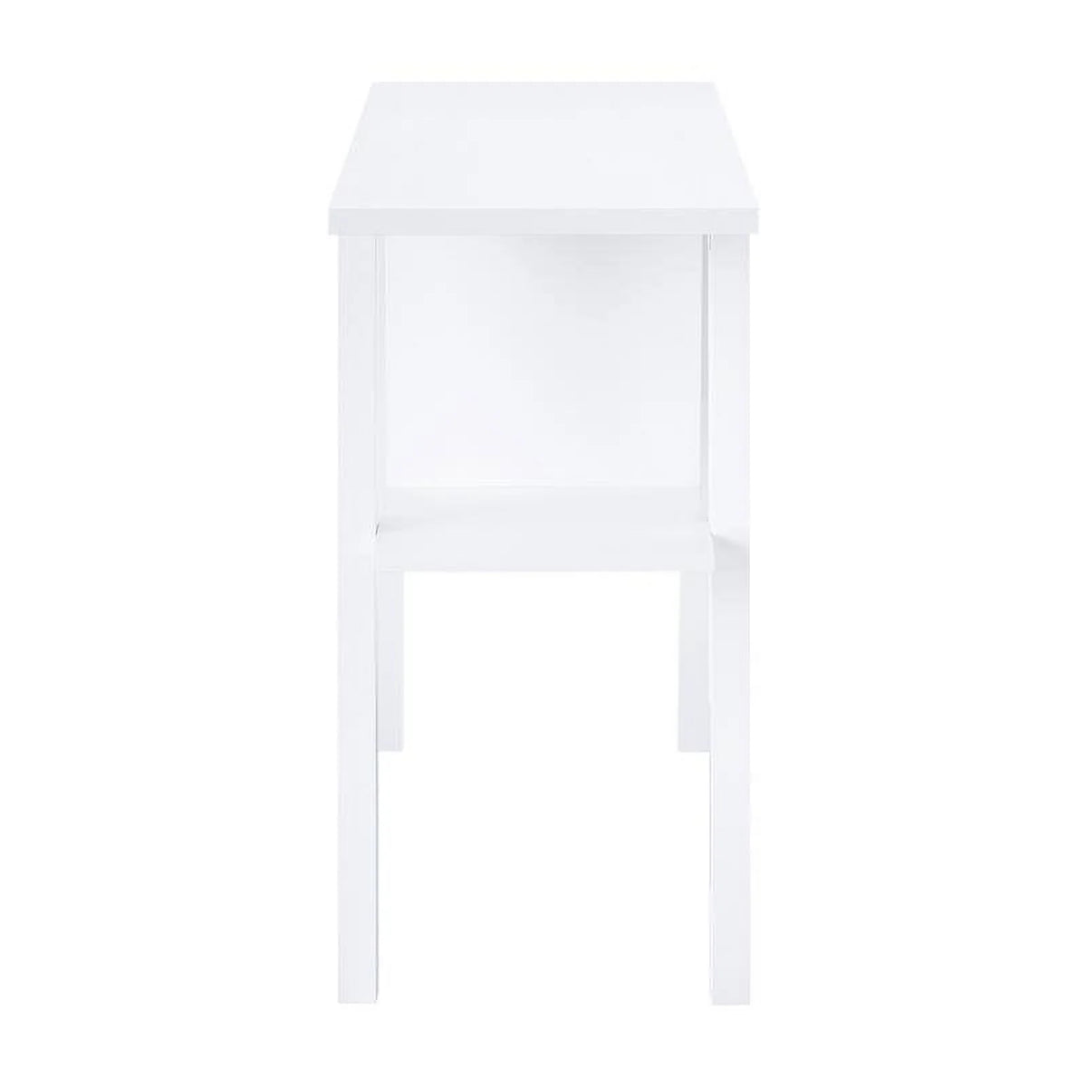 White 1-Drawer Wood Console Table F2284