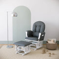 White Glider and Ottoman V10019