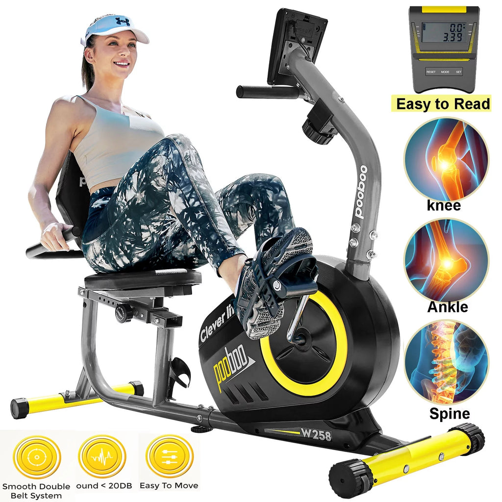Recumbent Exercise Bike Magnetic Resistance T530