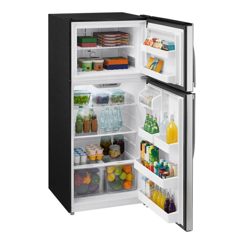 Top Freezer Refrigerator in Stainless Steel Look Q7367