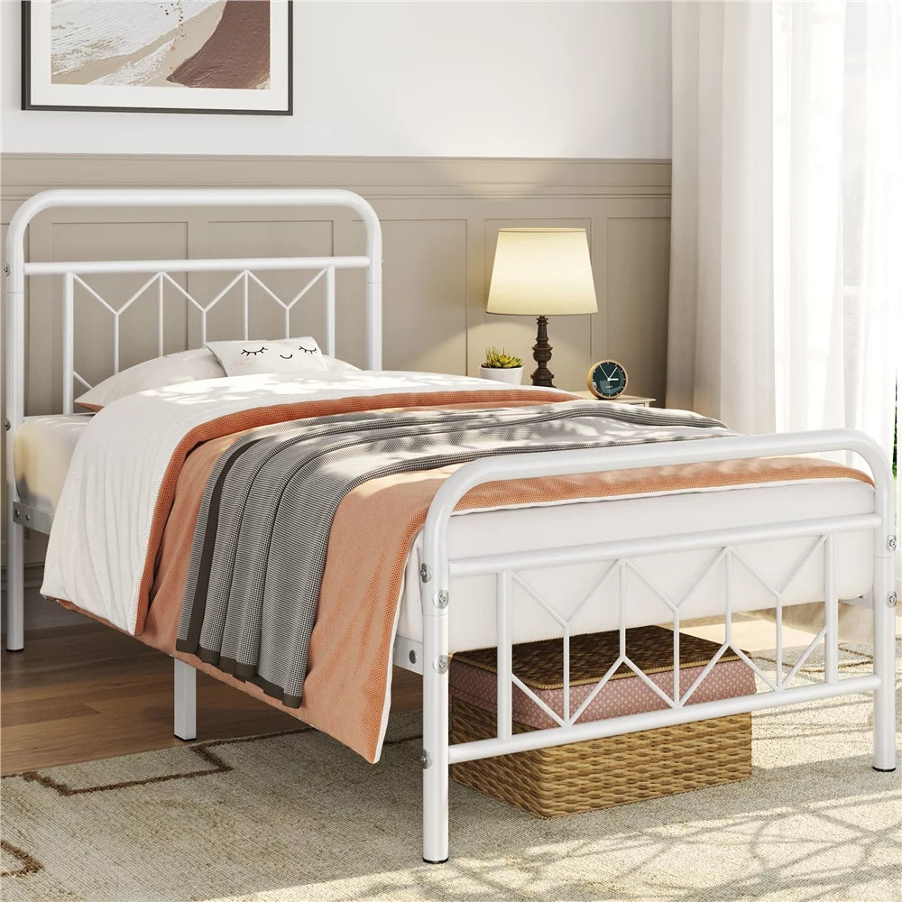 Twin Black Metal Bed Frame I633594