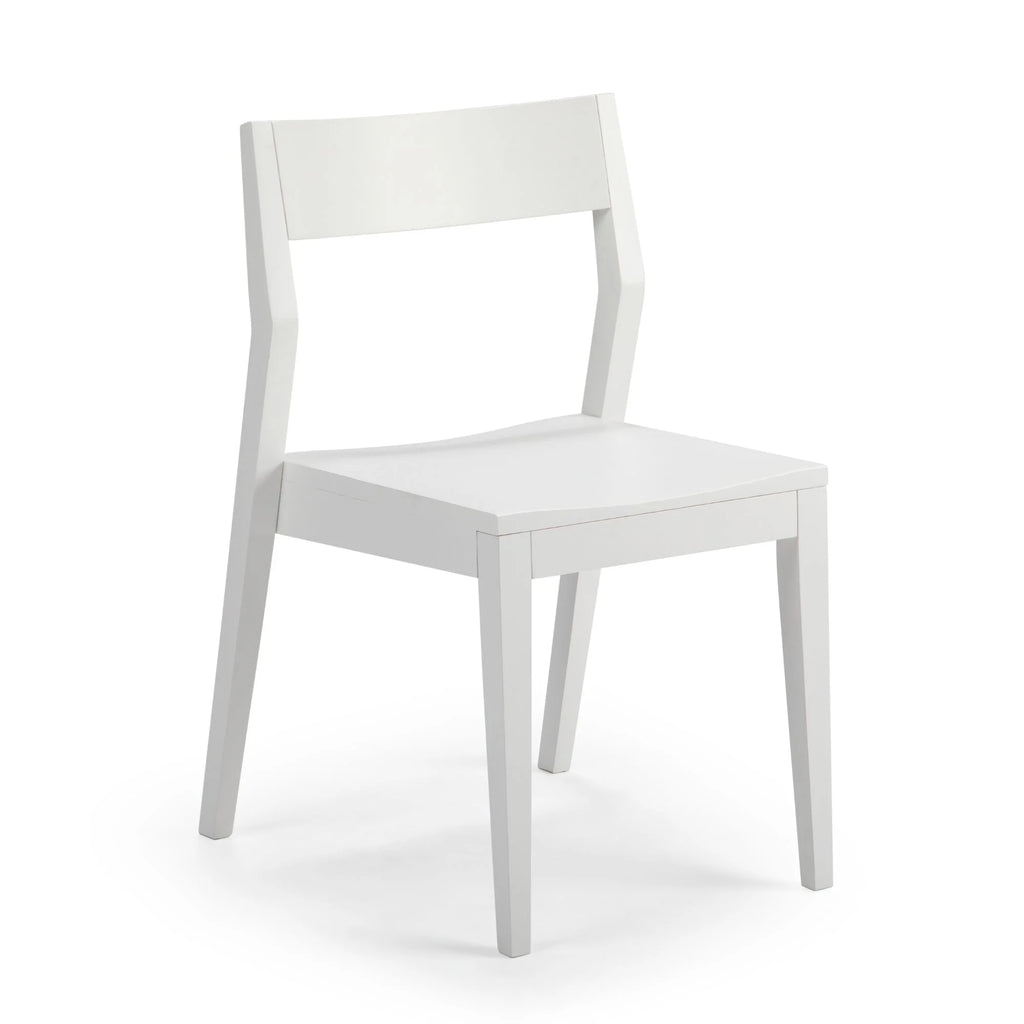 White Wooden Dining Chair O641