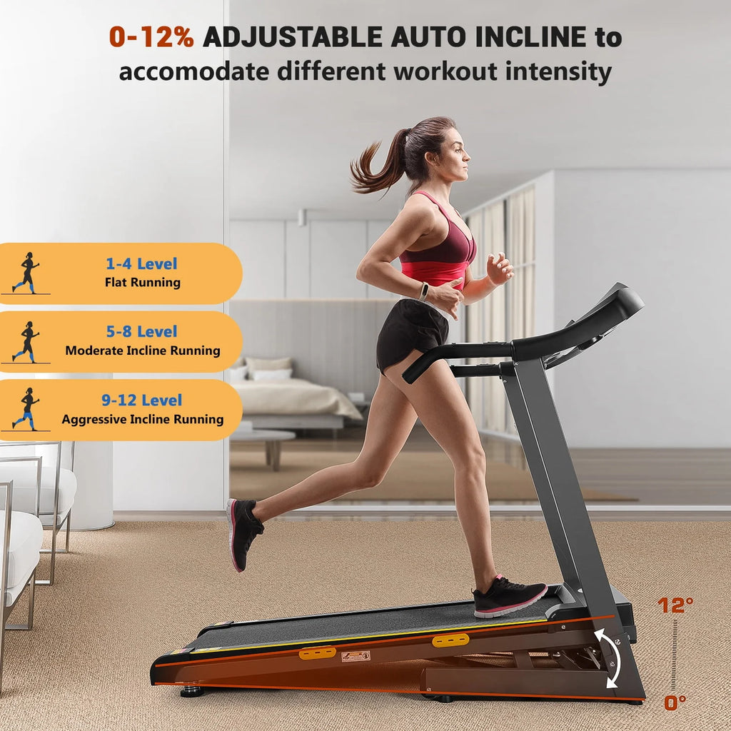 2.5 HP Treadmill with 12% Auto Incline P693