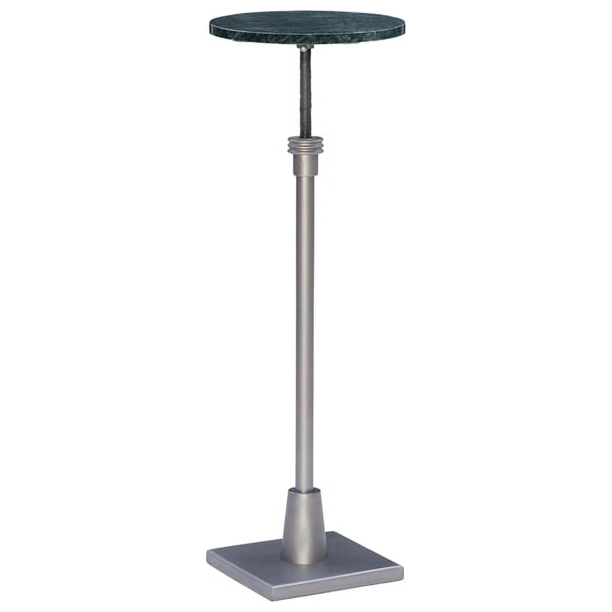 Adjustable Metal and Green Marble Accent Table O320030