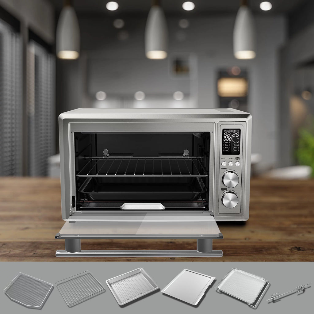 1.1 Cu.Ft. Digital Stainless Steel Toaster Oven with Air Fry E494