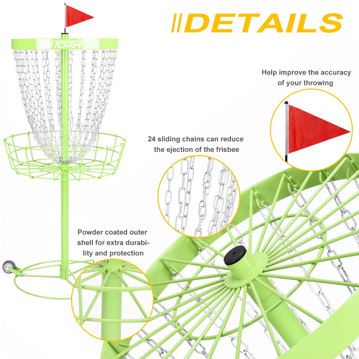 Portable Disc Golf Practice Basket W763205