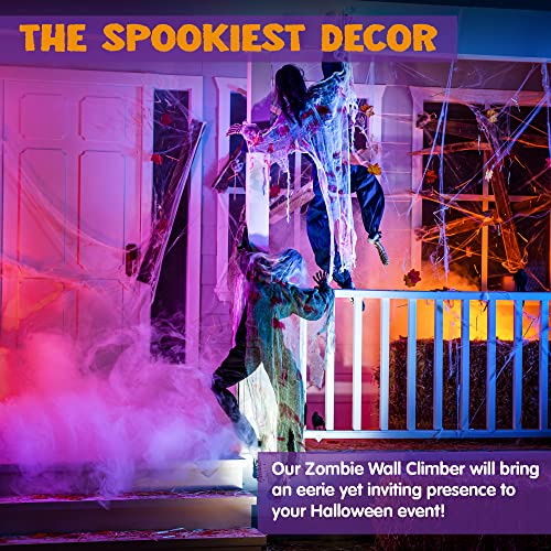 47" Halloween Climbing Zombies Wall Decoration 2 Pcs T9410