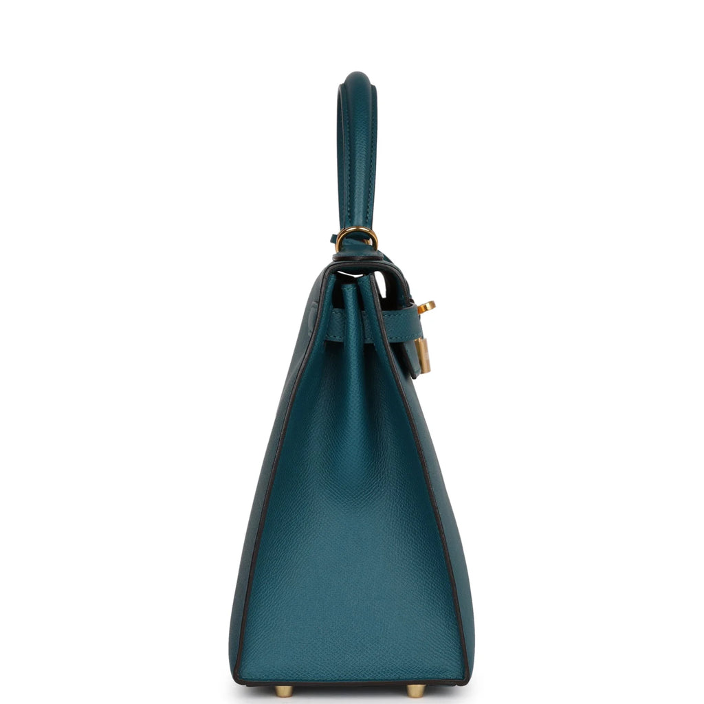 Vert Bosphore Epsom Leather Handbag P572