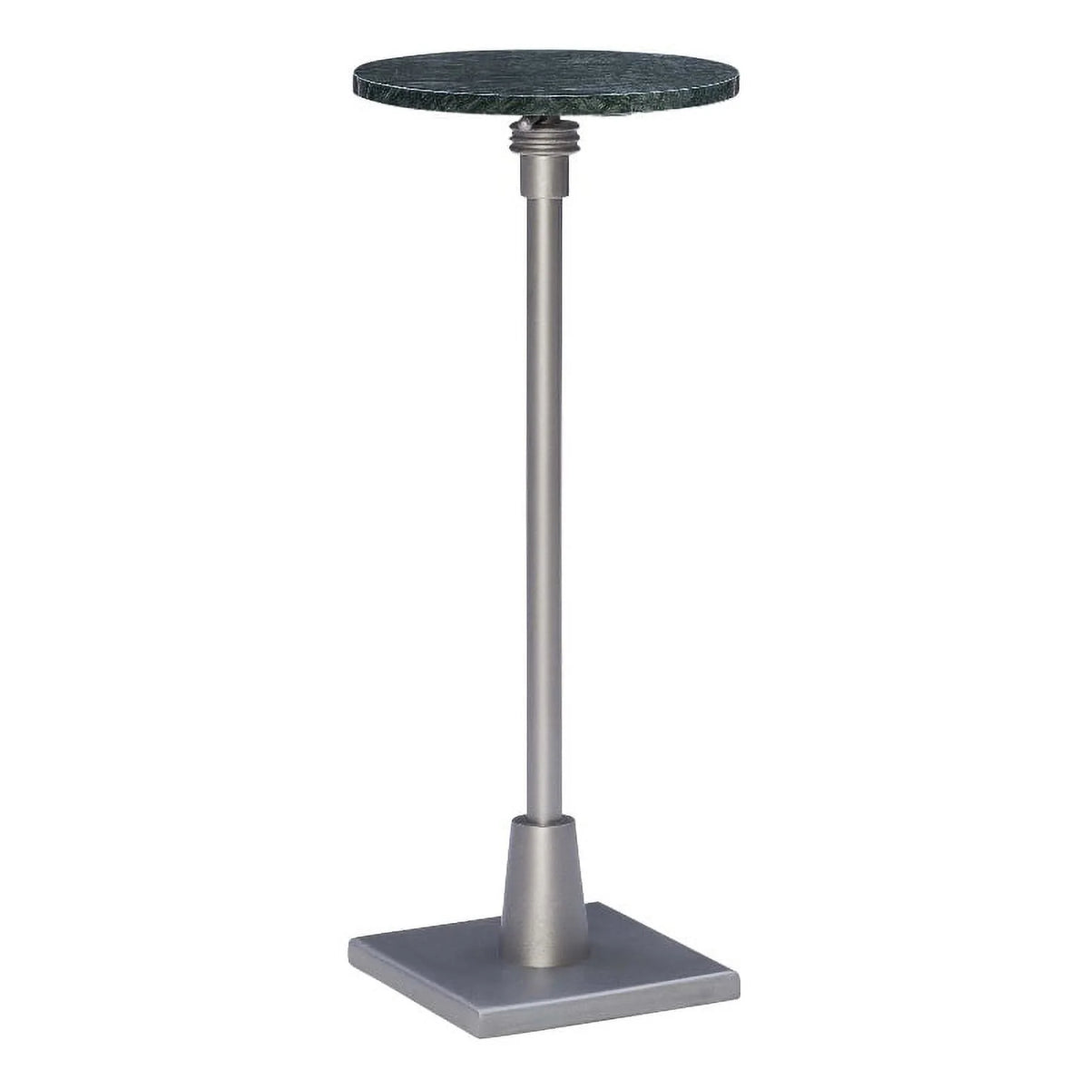 Adjustable Metal and Green Marble Accent Table O320030