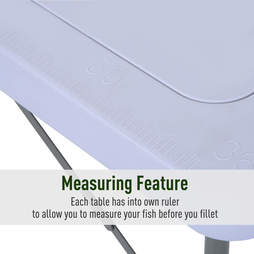 Portable Folding Camping Sink Table with Faucet and Dual Water Basins Y33853