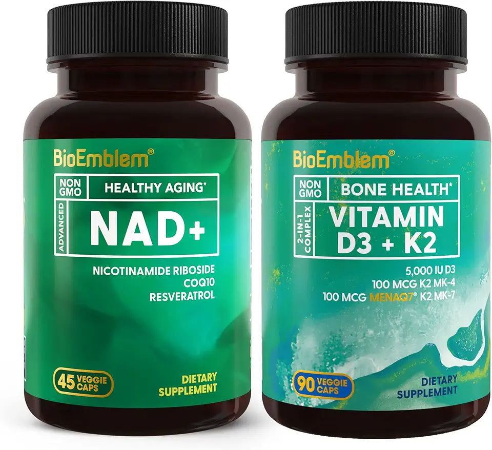 Vitamin D3 K2 Capsules and NAD+ Supplement F690921