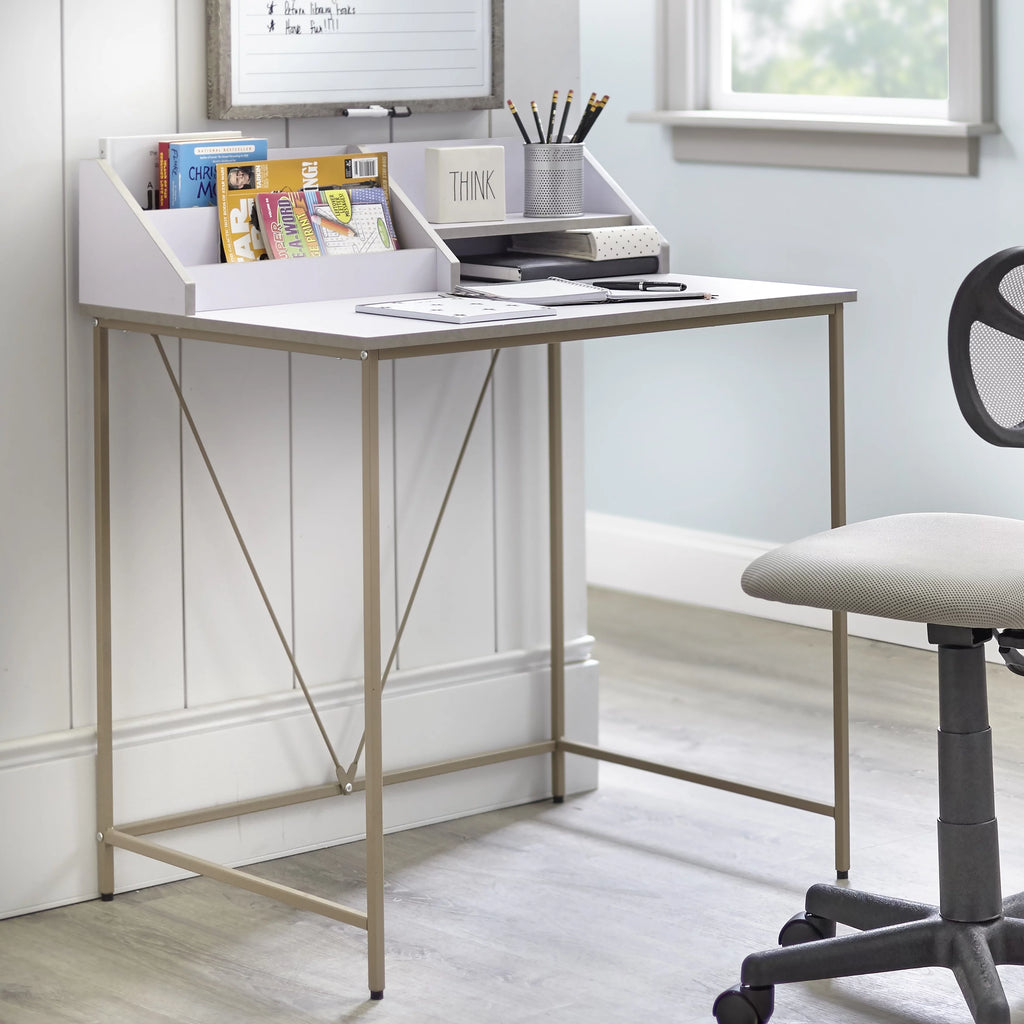 Kids Writing Desk with Chair and Hutch K2494