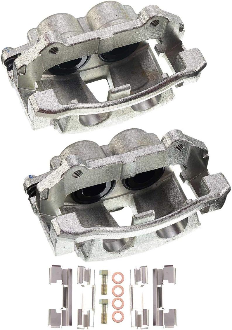 Disc Brake Caliper Assembly with Bracket Front Left Pack of 2 I164