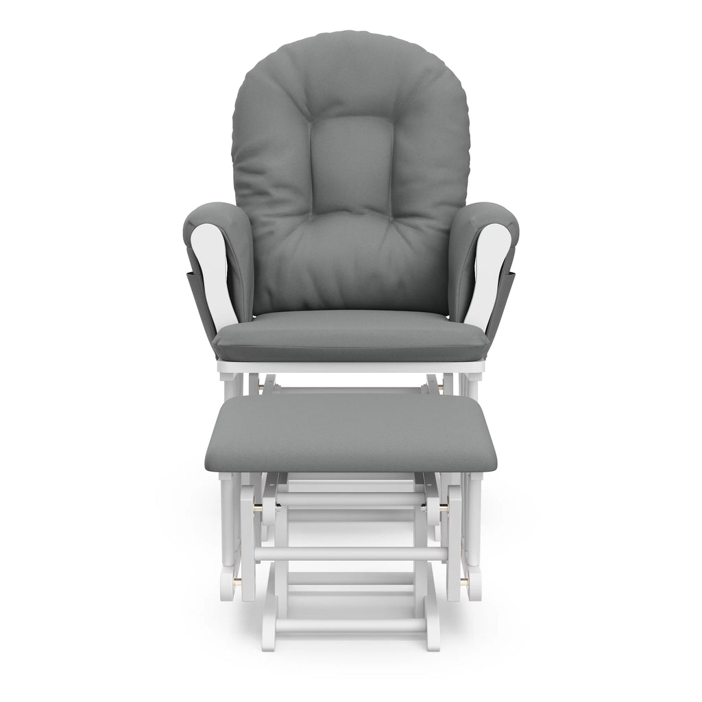 White Glider and Ottoman V10019