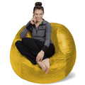 Plush MicroSuede Bean Bag Chair H565398