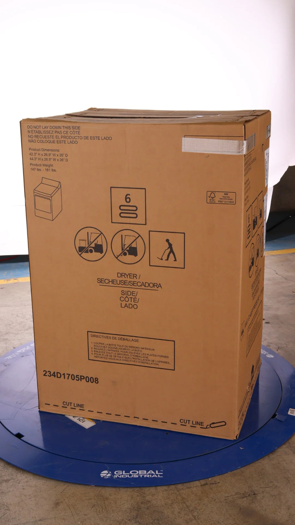 27 In. 7.4 Cu. Ft. Diamond Grey Smart Electric Dryer Q699