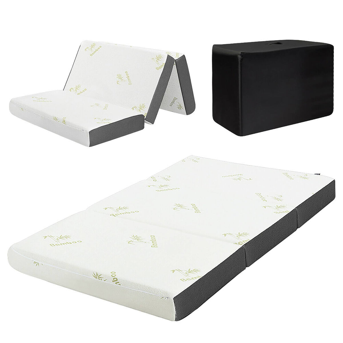 Full Size Tri-Folding Memory Mattress with Carry Bag I961