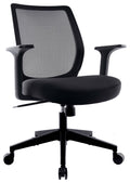 Black Mesh Back Fabric Task Chair Y509