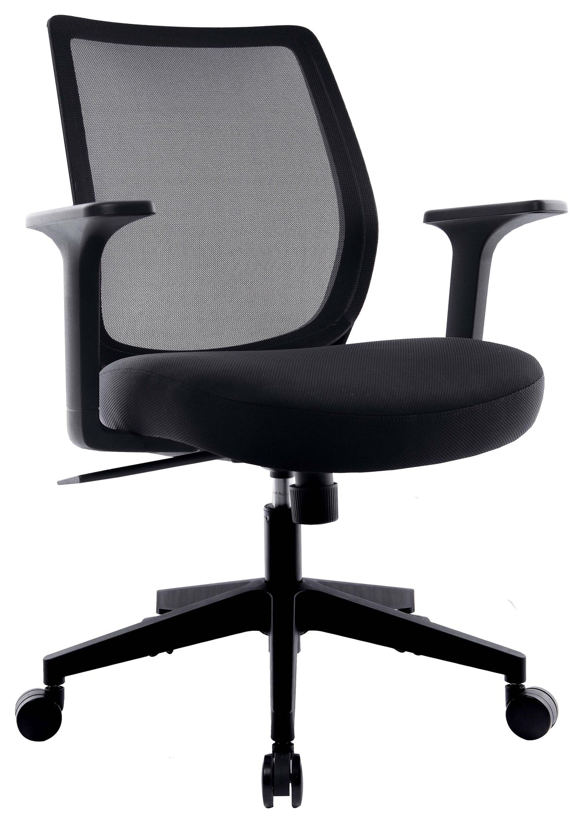 Black Mesh Back Fabric Task Chair Y509