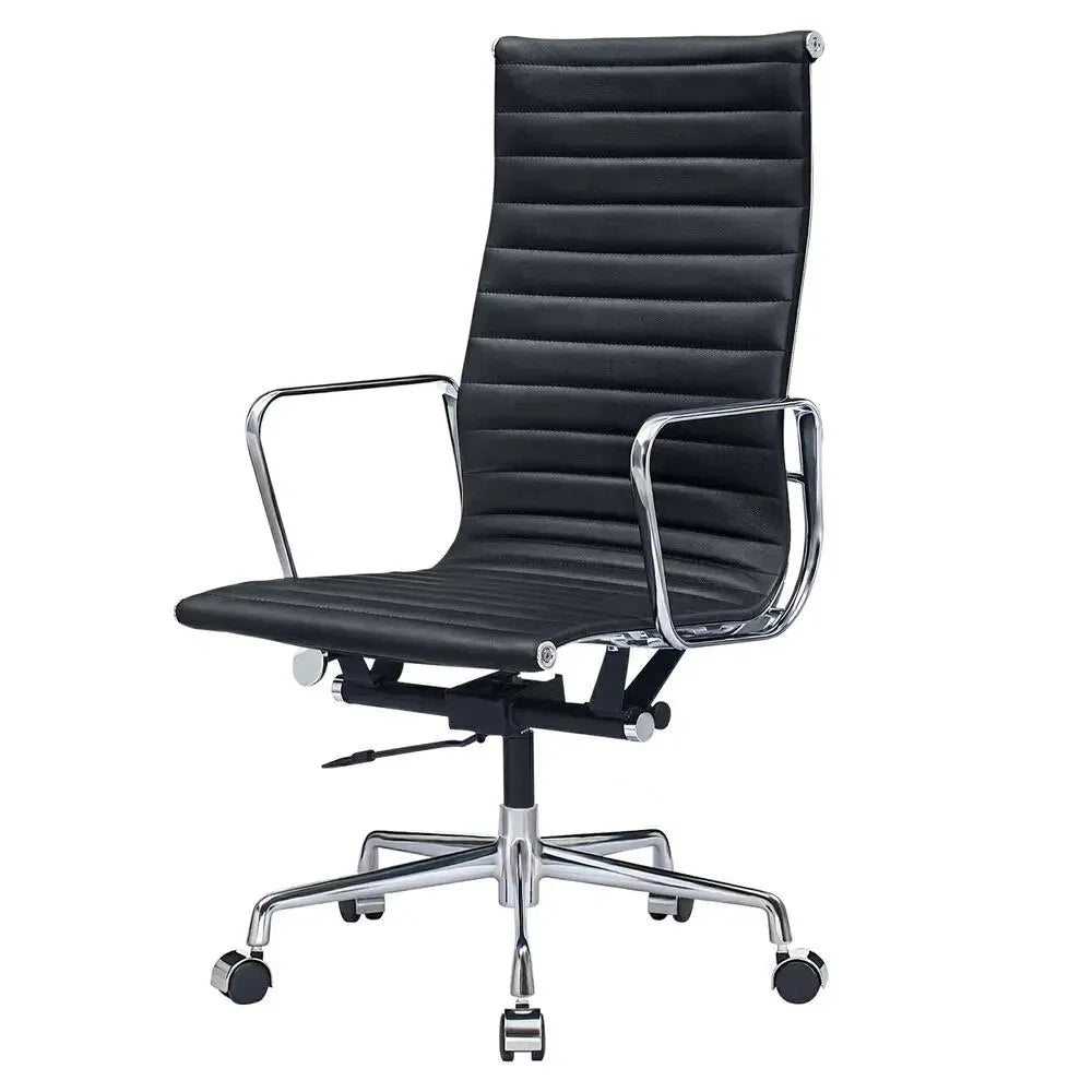 Genuine Leather Swivel Office Chair J908