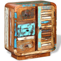 Sideboard Cupboard Cabinet with a Door and 3 Drawers Solid Reclaimed Wood B9955